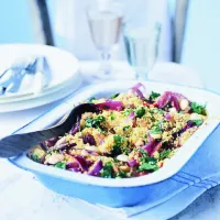 Pikantní bylinkovo-mandlový kuskus