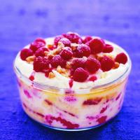 Pečený trifle s malinami