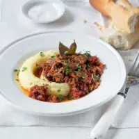 Kachní ragú s bramborovou kaší