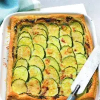 Cuketový koláč z listového těsta