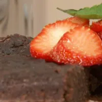 Čokoládový koláč s mandlemi