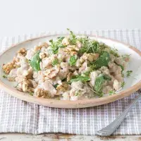 Špaldovo-ořechové halušky s bazalkou