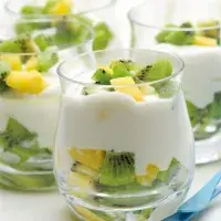 Kokosový krém s kiwi Kokosový krém s kiwi