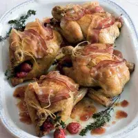 Jarní kuřátka plněná malinami