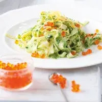 Fettuccine s kaviárem z lososa