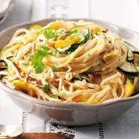 Linguine s cuketovým krémem