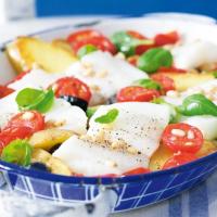 Halibut po italsku