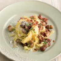 Ostré tagliatelle s houbami Ostré tagliatelle s houbami