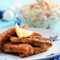 Smažený kapr v citronovo-petrželkové strouhance