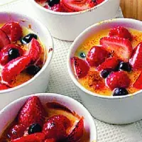 Zapečené ovoce s čokoládou