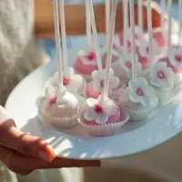 Květinové cake pops Květinové cake pops