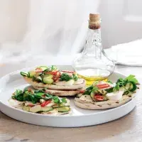 Bleskové grilované pizzy s čerstvým sýrem