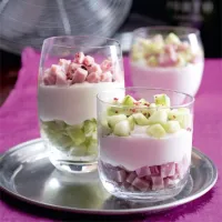 Sklenička šunka, okurka & sýr