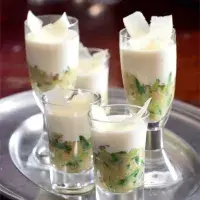 Sklenička cuketky, cizrna & parmazánový krém