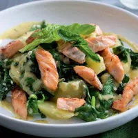 Bramborový salát s lososem