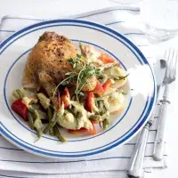 Bramborový salát s pestem & kuře