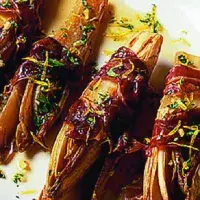 Čekanka s pršutem a gremolatou