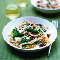 Těstoviny se špenátem a ricottou