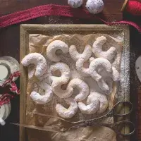 Janiččiny křupavé vanilkové rohlíčky