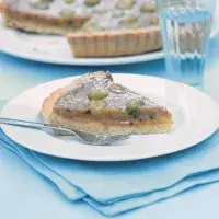 Angreštový koláč se smetanovým krémem