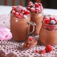 Čokoládová pěna z aquafaby