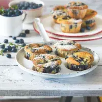 Bezlepkové borůvkové muffiny Bezlepkové borůvkové muffiny