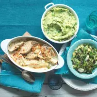 Bramborová kaše s hráškem