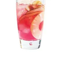 Brusinkový punč s banány & ananasem