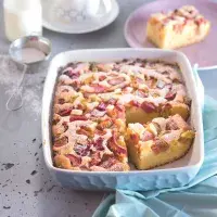 Bublanina s pomerančovou rebarborou