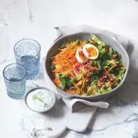Bulgurový tabbouleh s kadeřávkem Bulgurový tabbouleh s kadeřávkem