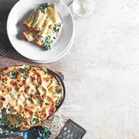 Cannelloni s ricottou a kadeřávkem Cannelloni s ricottou a kadeřávkem