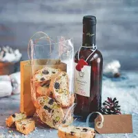 Cantuccini s pistáciemi a třešněmi