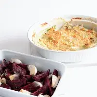 Zapečený krémový pórek Zapečený krémový pórek