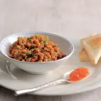 Čočka s meruňkovým džemem