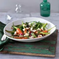 Čočkový salát s mrkvičkami a brynzou