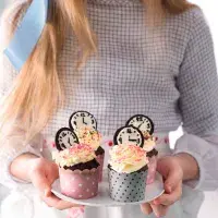 Čokoládové cupcaky s ciferníkem