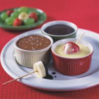 Čokoládové fondue s čerstvým ovocem