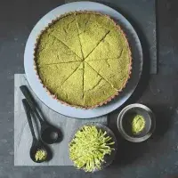Čokoládový matcha koláč