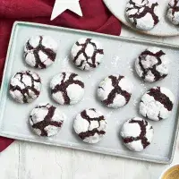 Vánoční crinkles sušenky