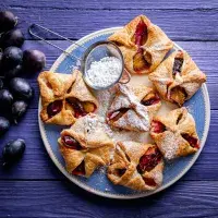 Listové šátečky se švestkami