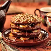 Karamelové palačinky s banány Karamelové palačinky s banány