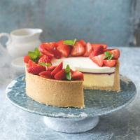 Dvojitý pečený nepečený cheesecake Dvojitý pečený nepečený cheesecake