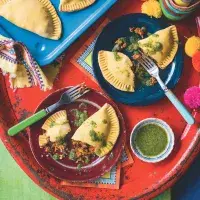 Empanadas de morocho s chilli omáčkou ají