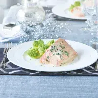 Filet z lososa se šampaňskou pěnou & romanesco