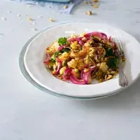 Fusilli s pečeným květákem Fusilli s pečeným květákem