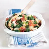 Gnocchi s pršutem a se špenátem Gnocchi s pršutem a se špenátem