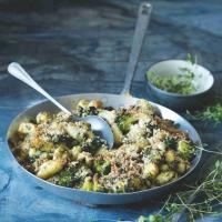 Gnocchi zapékané s brokolicí a špenátem