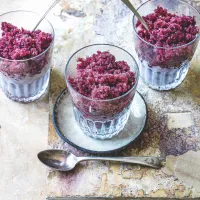 Granita z černých třešní