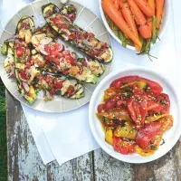 Grilované papriky s mátou & česnekem