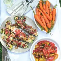 Grilované cukety se salátem panzanella